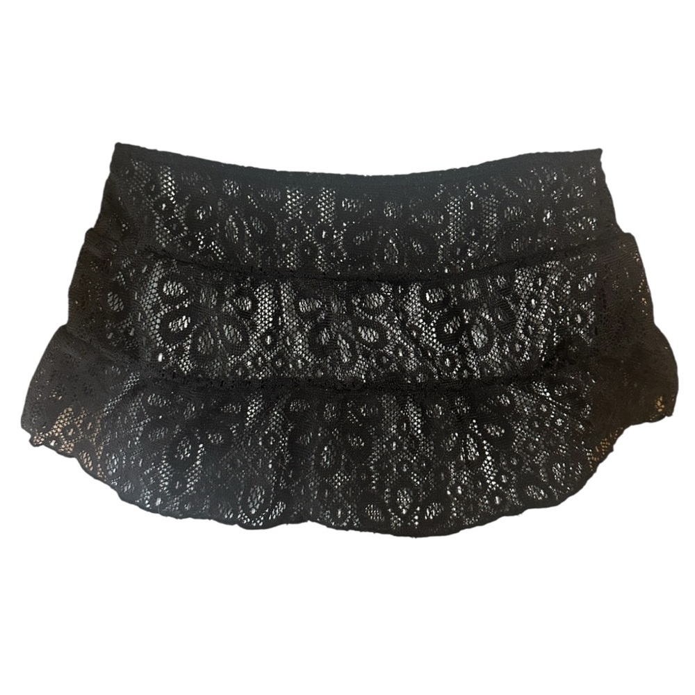 Juniors lace skirt swim bottoms cover up
